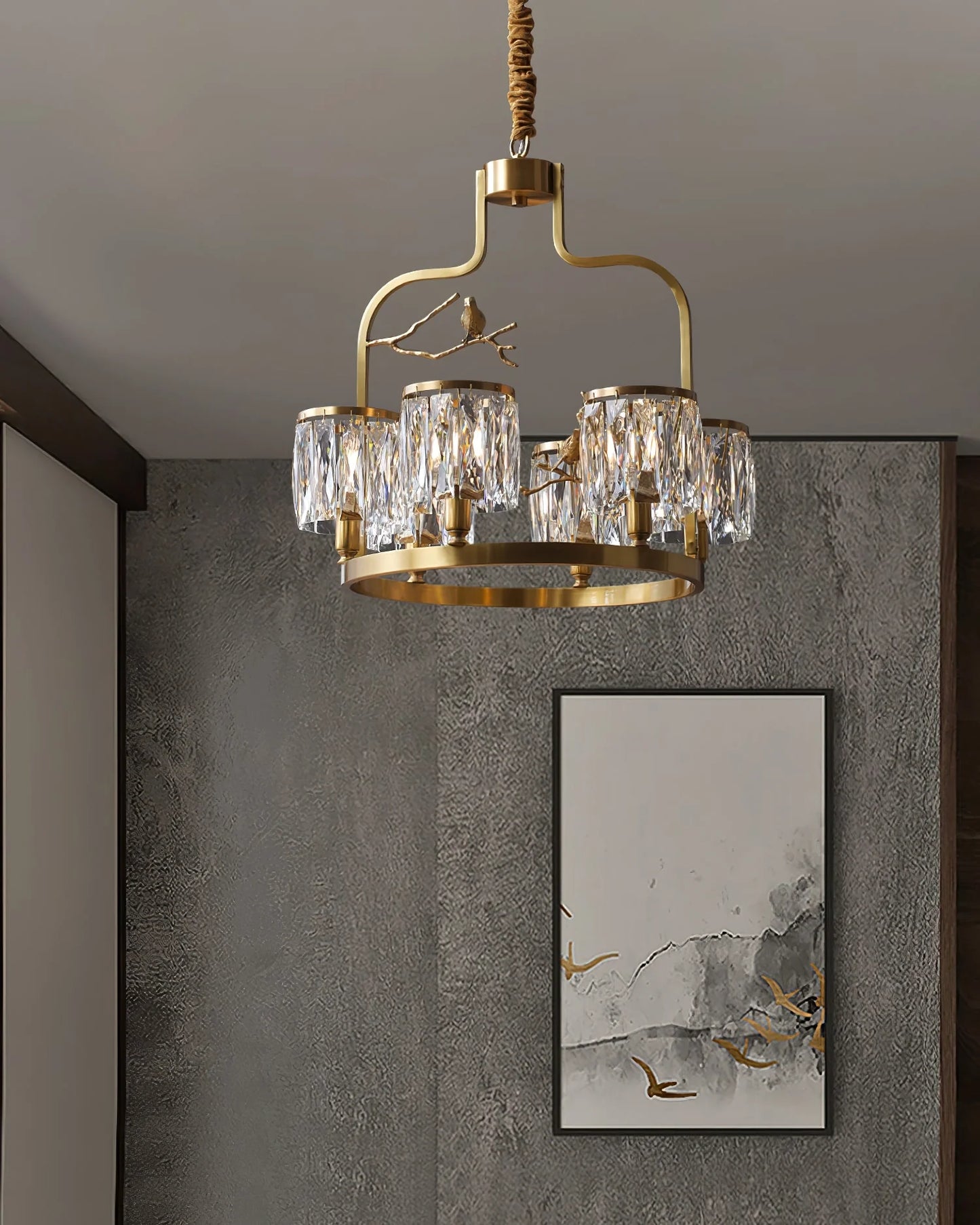 Crystal Bird Chandelier - Nuvé