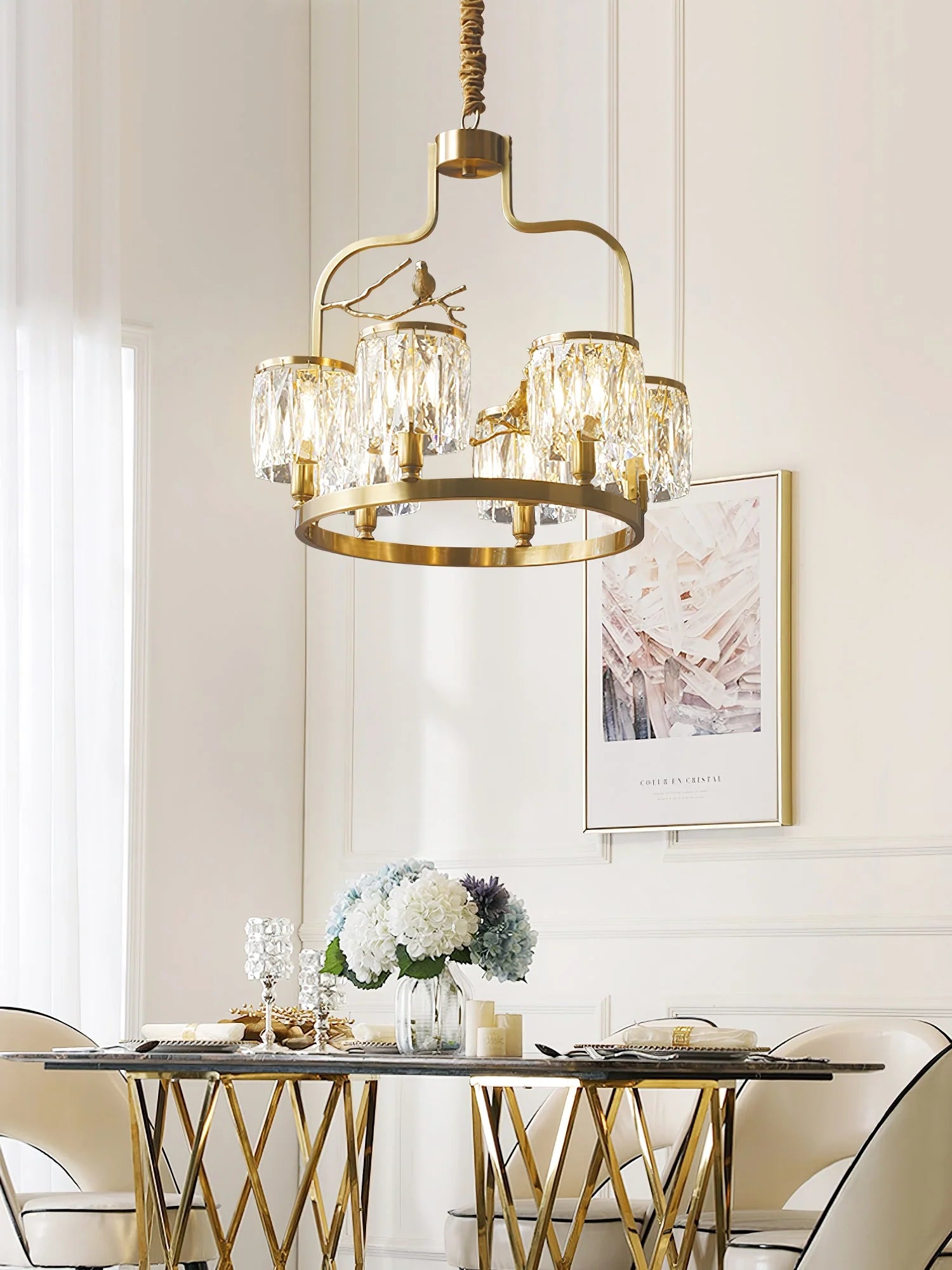 Crystal Bird Chandelier - Nuvé
