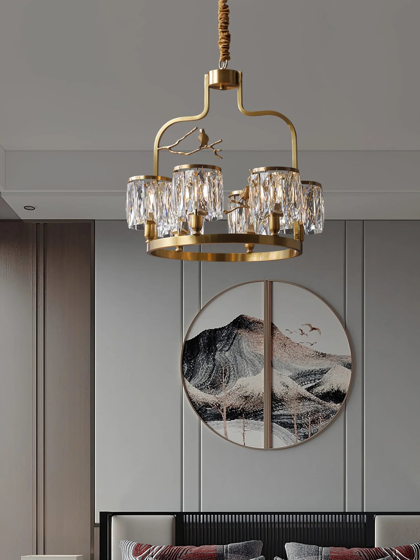 Crystal Bird Chandelier - Nuvé