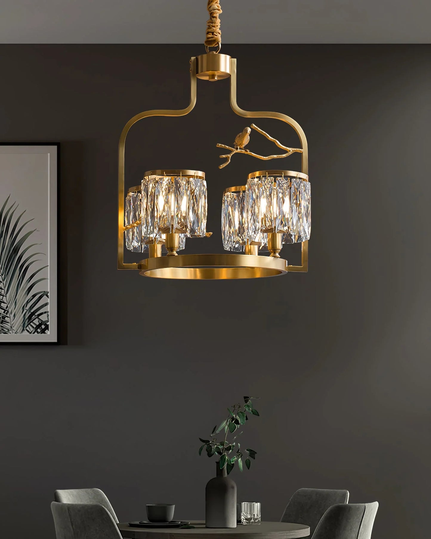 Crystal Bird Chandelier - Nuvé