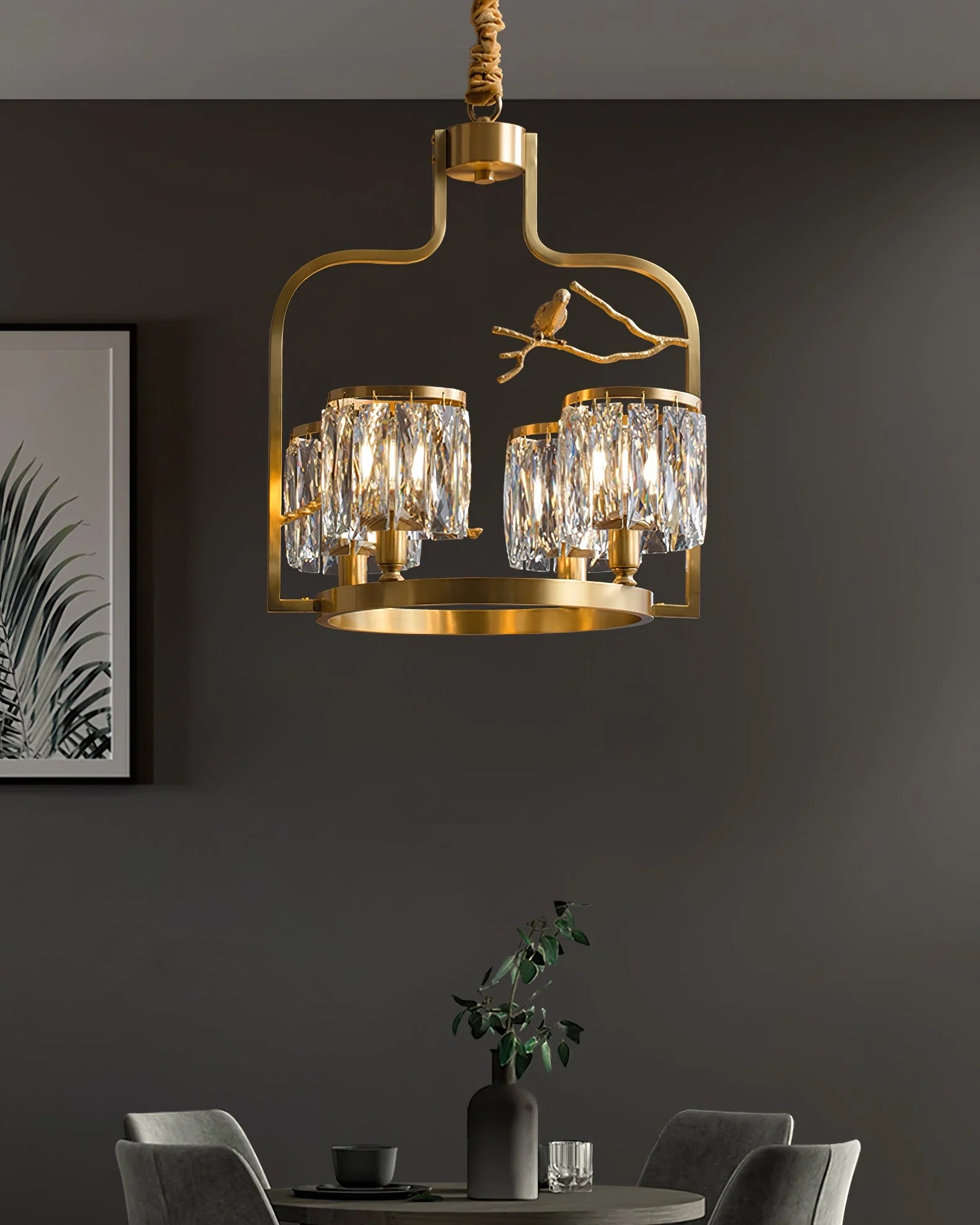 Crystal Bird Chandelier - Nuvé