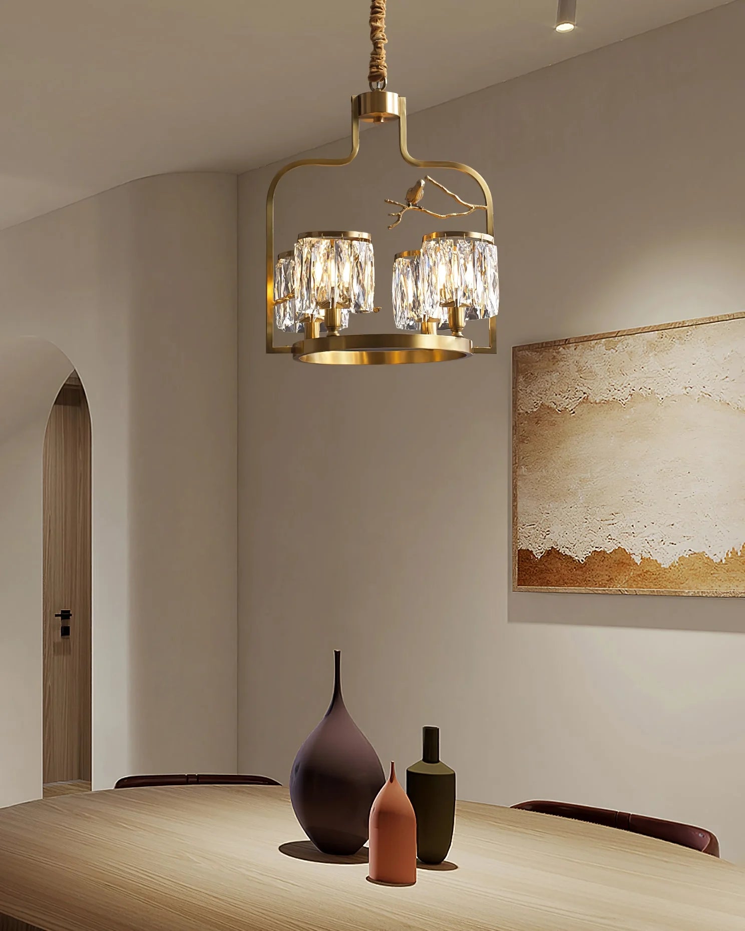 Crystal Bird Chandelier - Nuvé
