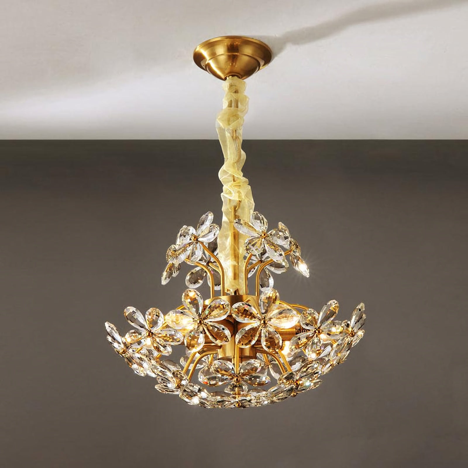 Crystal Flower Chandelier - Nuvé