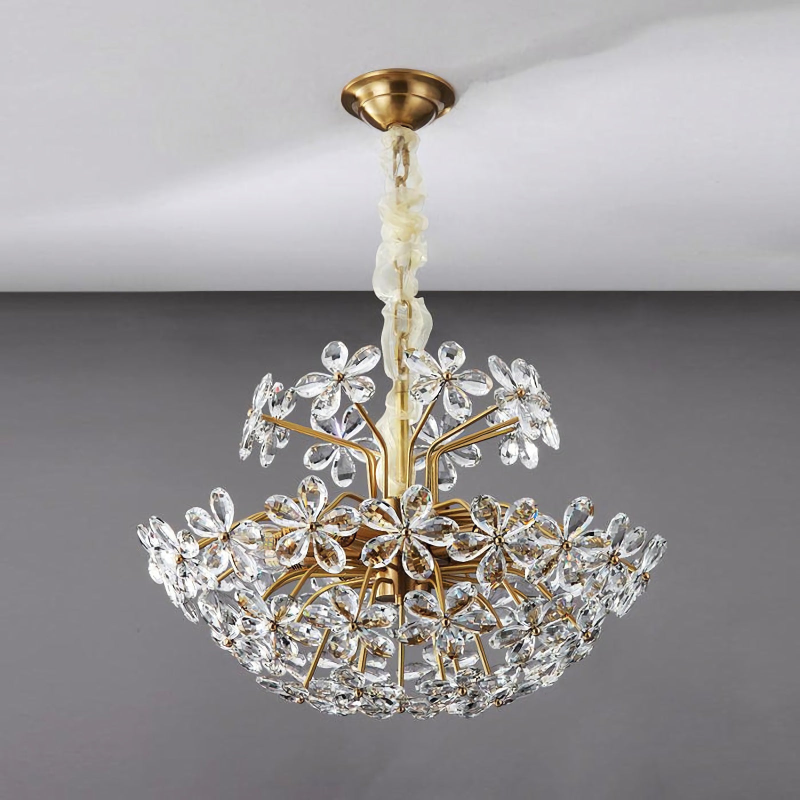 Crystal Flower Chandelier - Nuvé