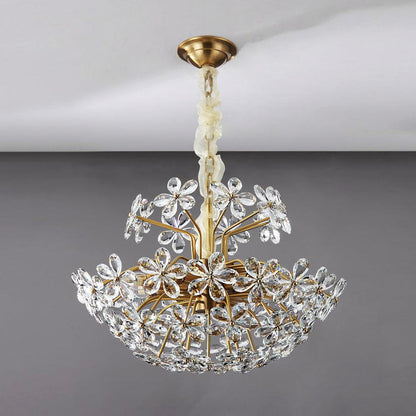 Crystal Flower Chandelier - Nuvé