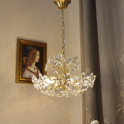 Crystal Flower Chandelier - Nuvé
