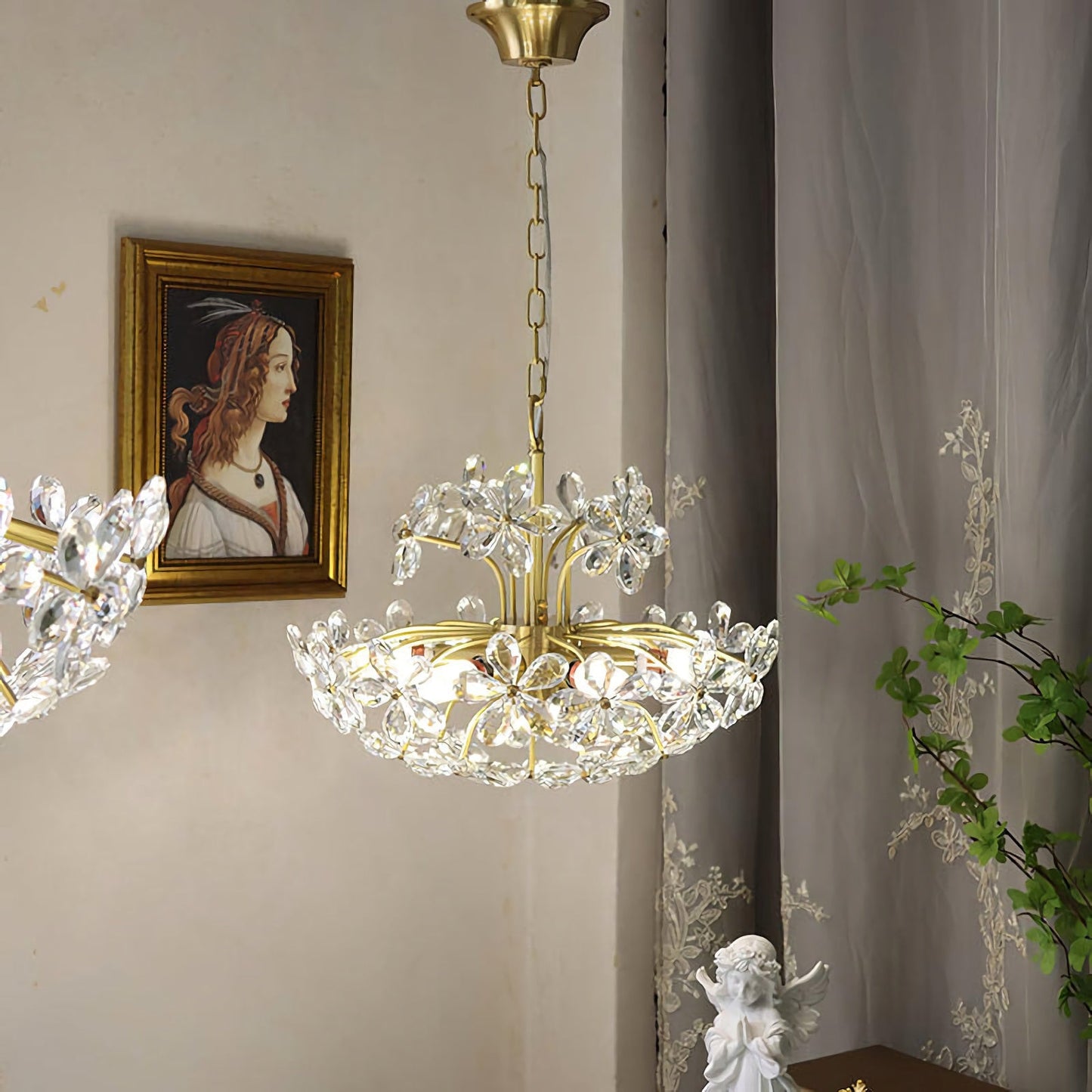 Crystal Flower Chandelier - Nuvé