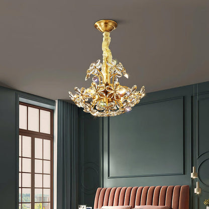 Crystal Flower Chandelier - Nuvé