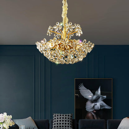 Crystal Flower Chandelier - Nuvé