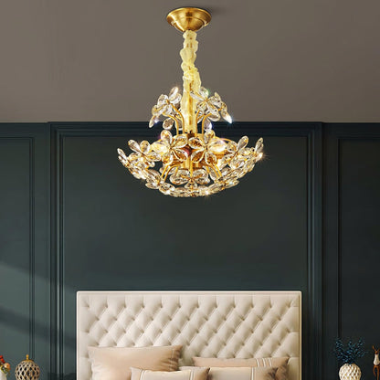 Crystal Flower Chandelier - Nuvé