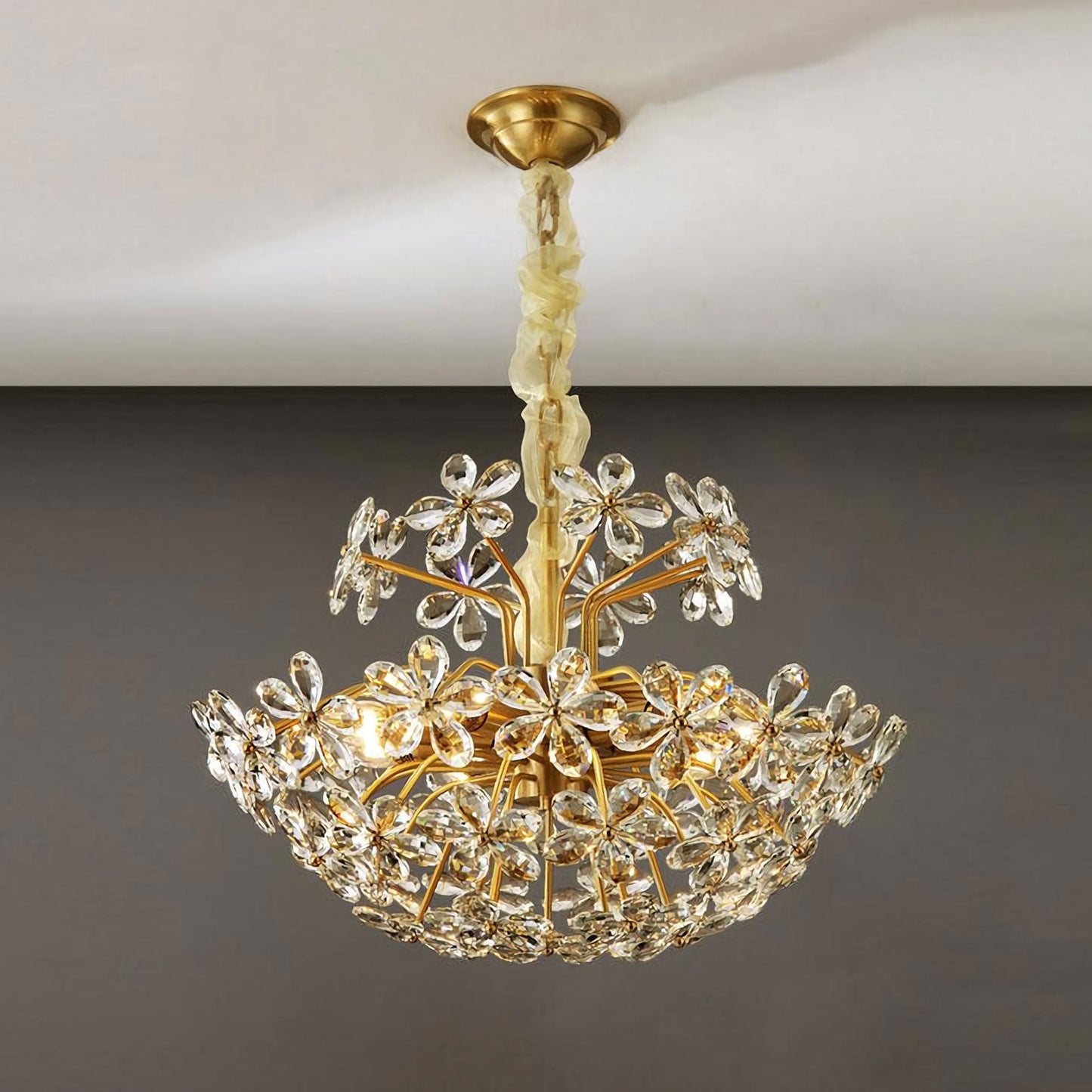 Crystal Flower Chandelier - Nuvé