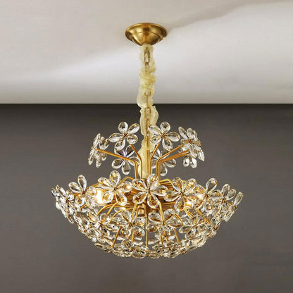 Crystal Flower Chandelier - Nuvé