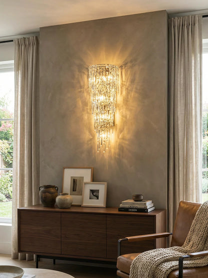 Crystal Rainfall Cyra Wall Lamp - Nuvé