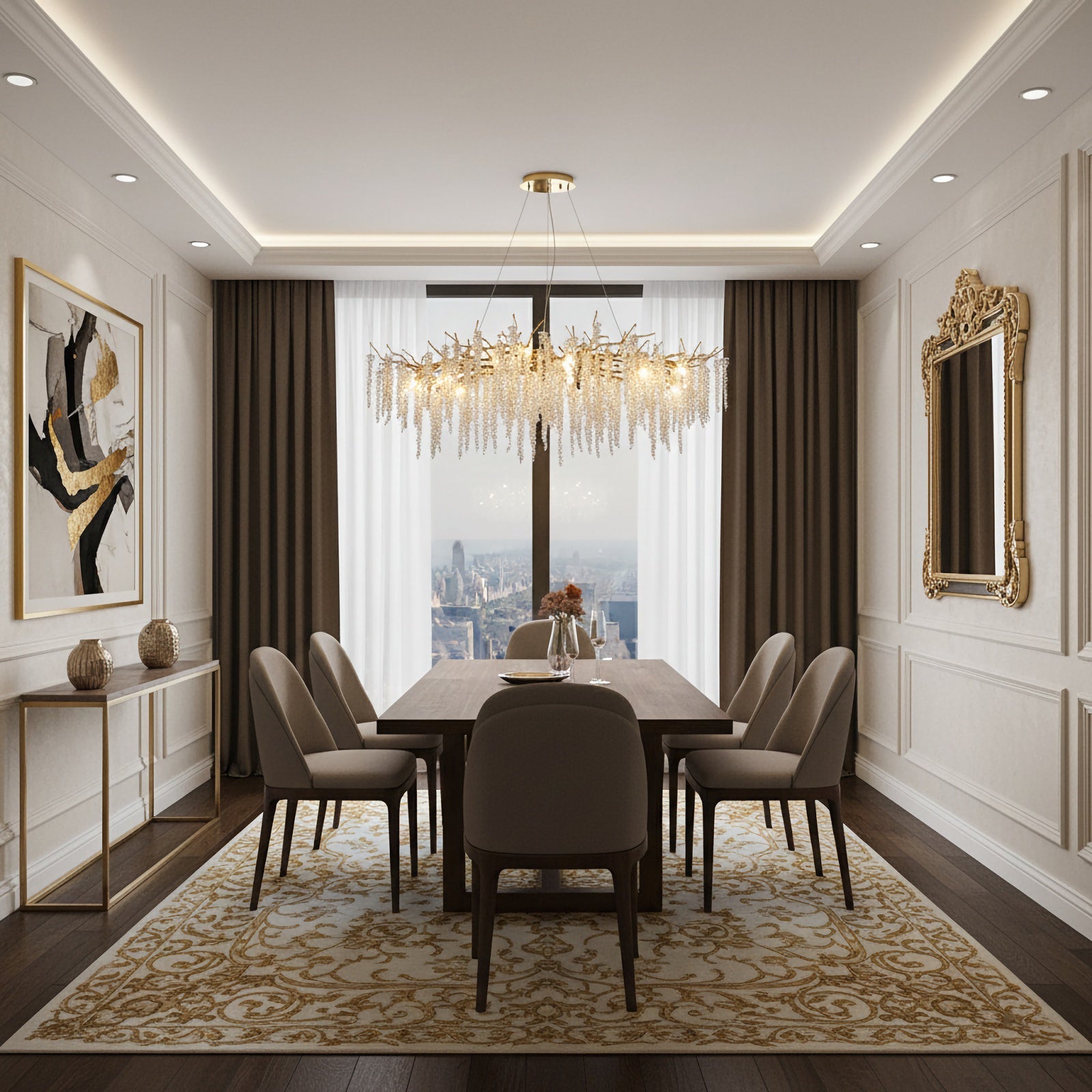 Elegant crystal wicker chandelier by Korewolamp with intricate glass crystal details and woven wicker accents.