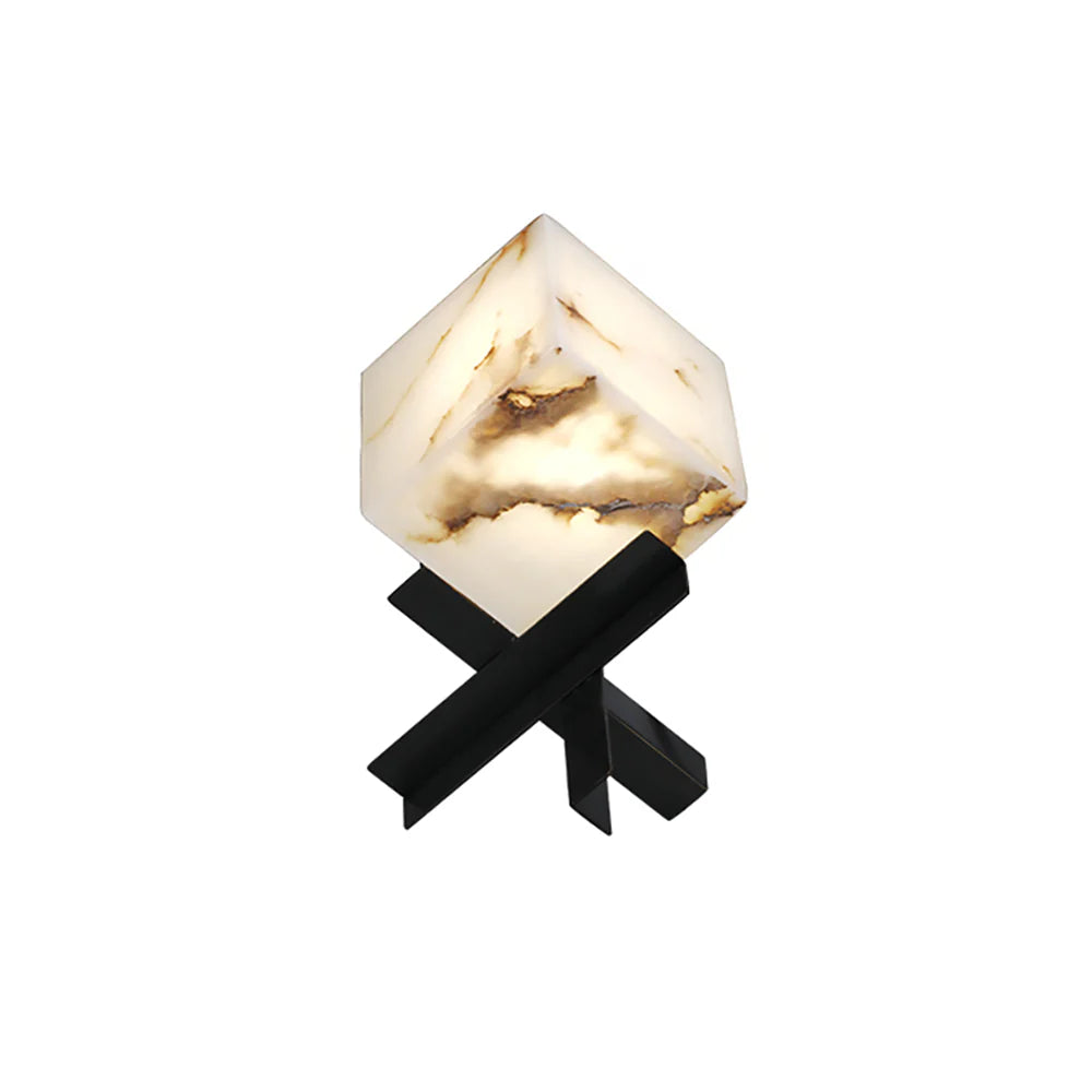 Cube Alabaster Table Lamp - Nuvé