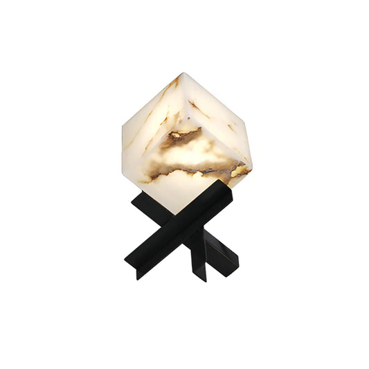 Cube Alabaster Table Lamp - Nuvé