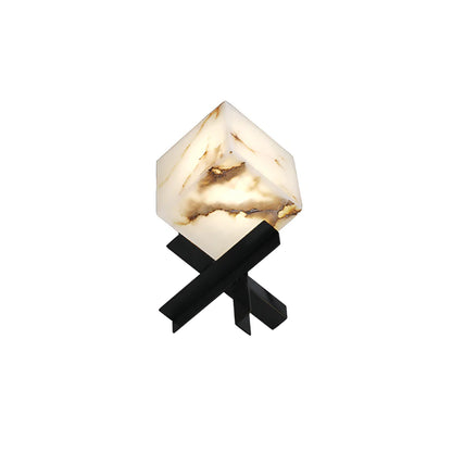 Cube Alabaster Table Lamp - Nuvé