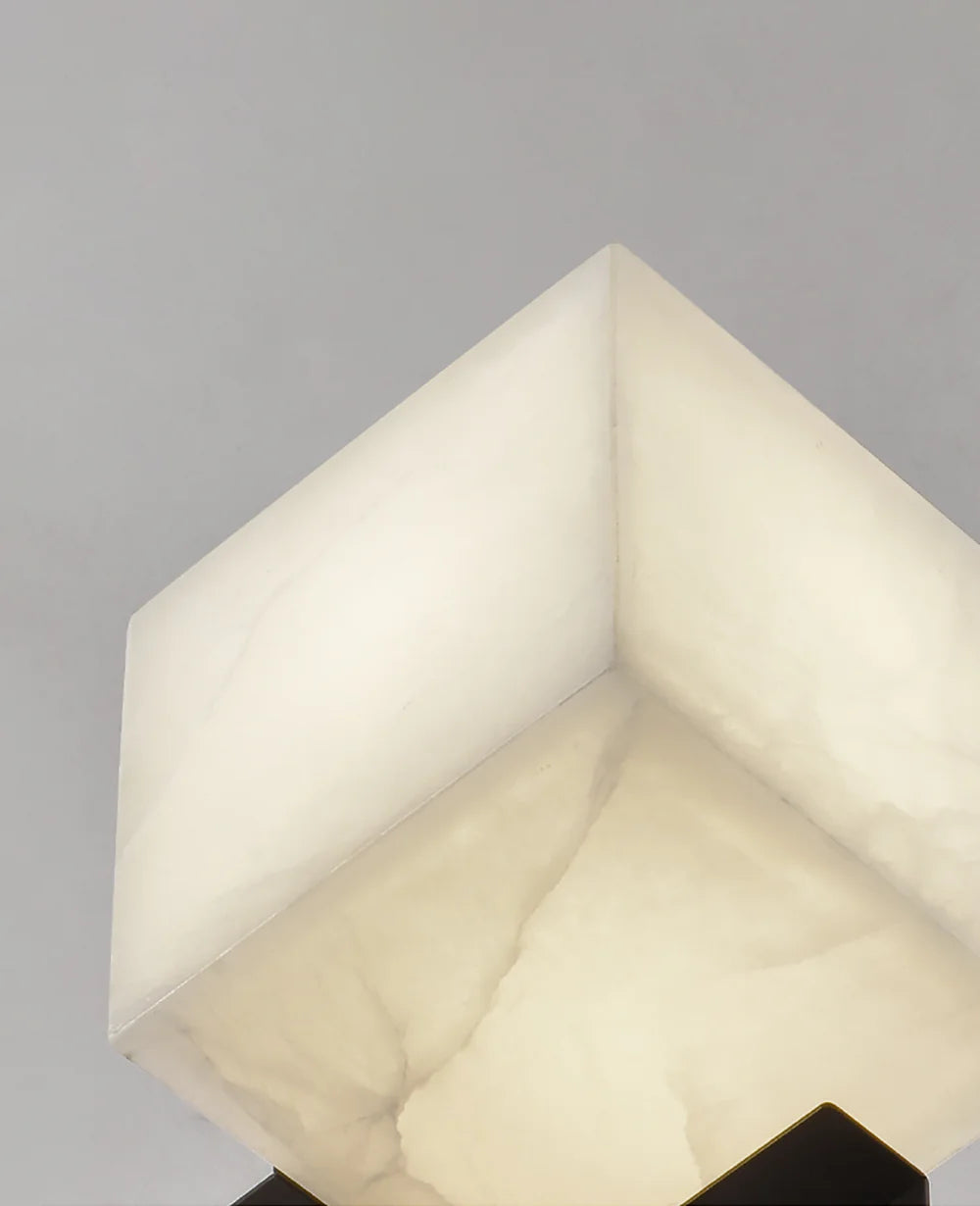Cube Alabaster Table Lamp - Nuvé