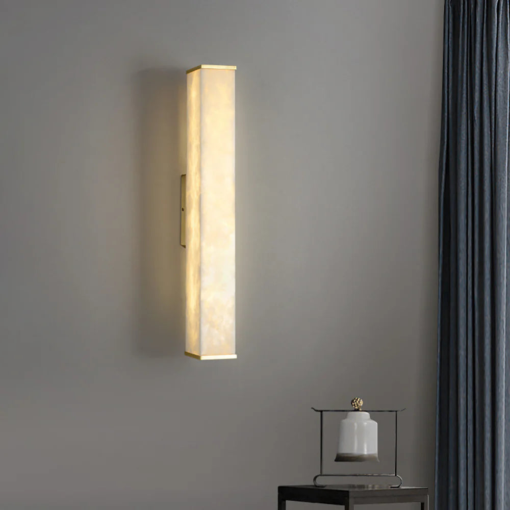 Cuboid Alabaster Wall Light - Nuvé