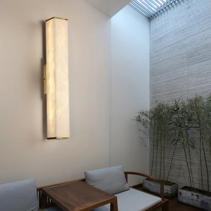 Cuboid Alabaster Wall Light - Nuvé