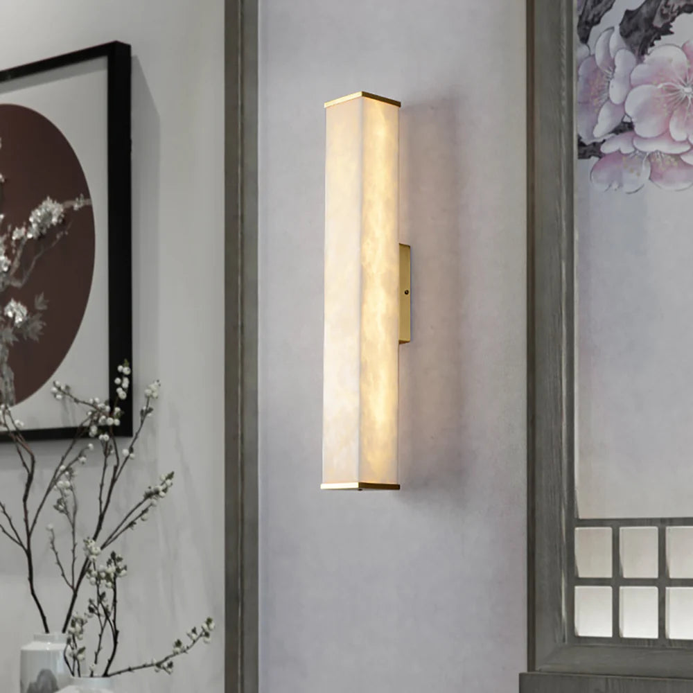 Cuboid Alabaster Wall Light - Nuvé