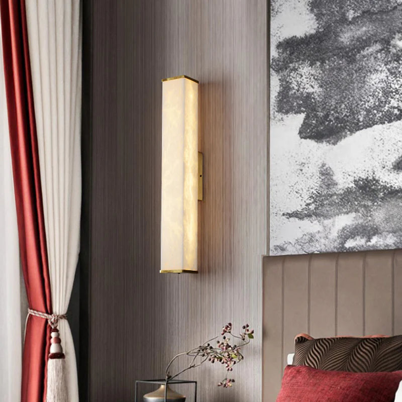 Cuboid Alabaster Wall Light - Nuvé