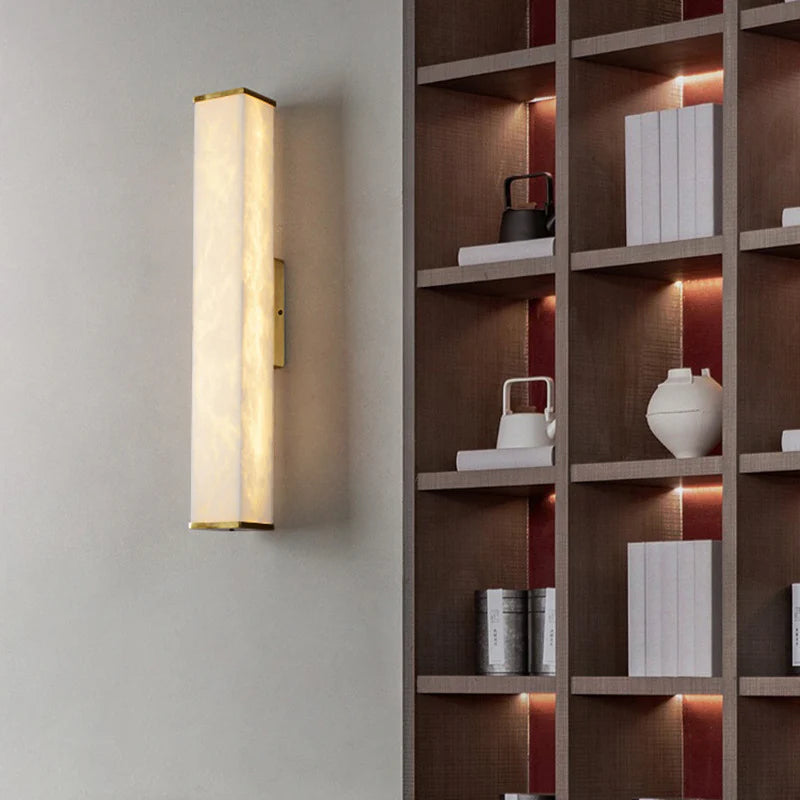 Cuboid Alabaster Wall Light - Nuvé