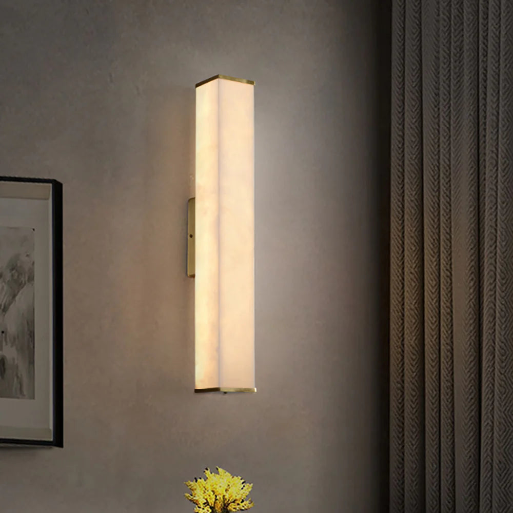 Cuboid Alabaster Wall Light - Nuvé