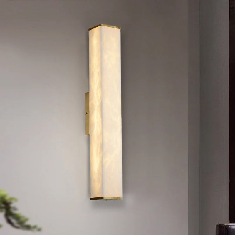 Cuboid Alabaster Wall Light - Nuvé