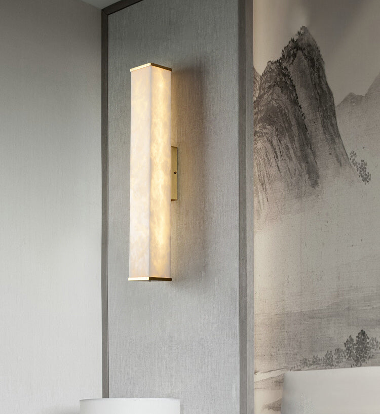 Cuboid Alabaster Wall Light - Nuvé