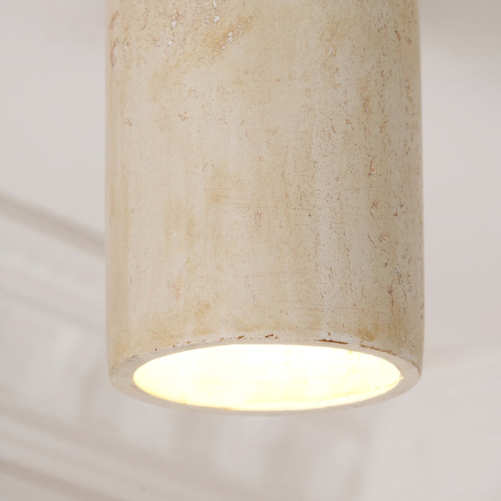 Cylinder Travertine Ceiling Light - Nuvé