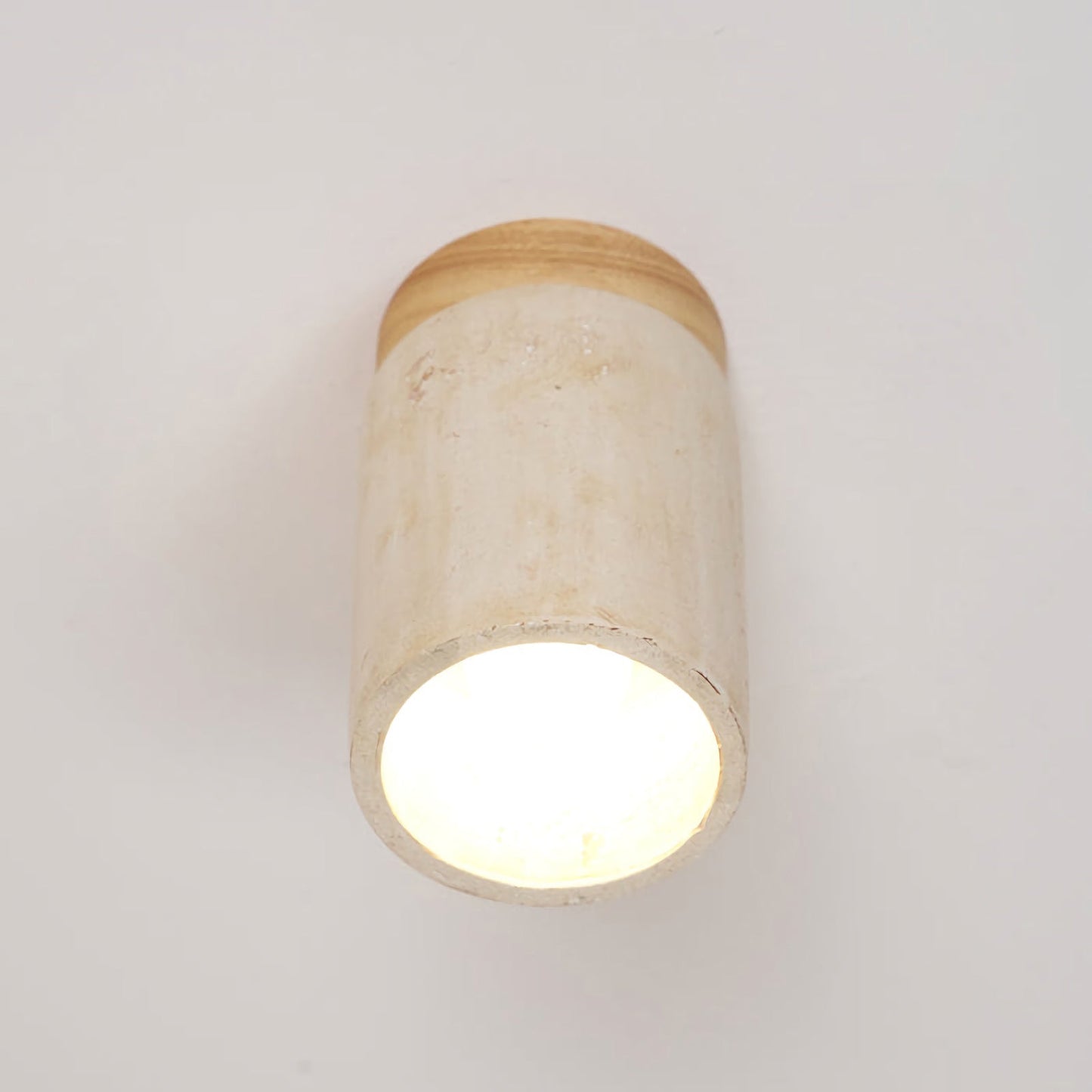 Cylinder Travertine Ceiling Light - Nuvé