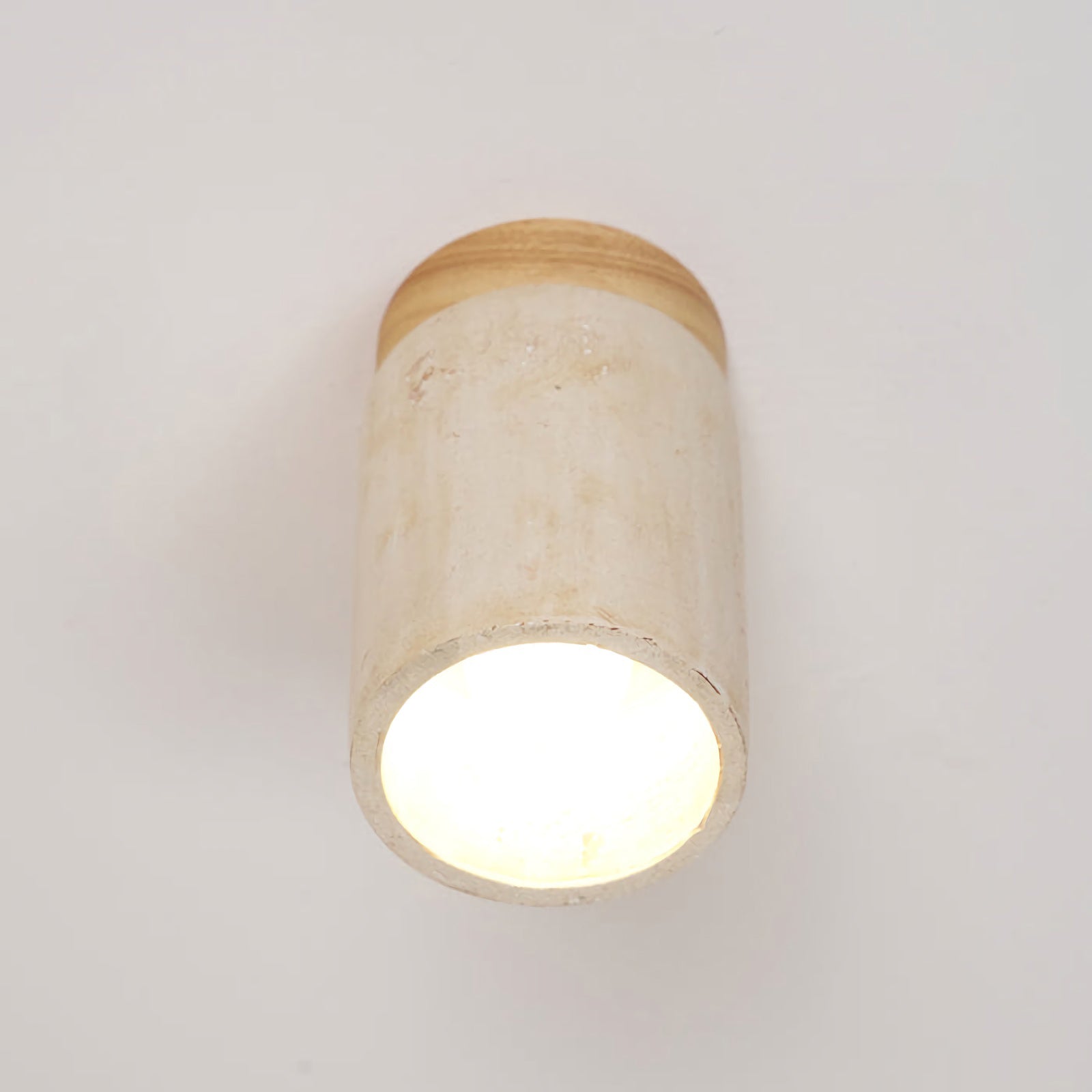 Cylinder Travertine Ceiling Light - Nuvé