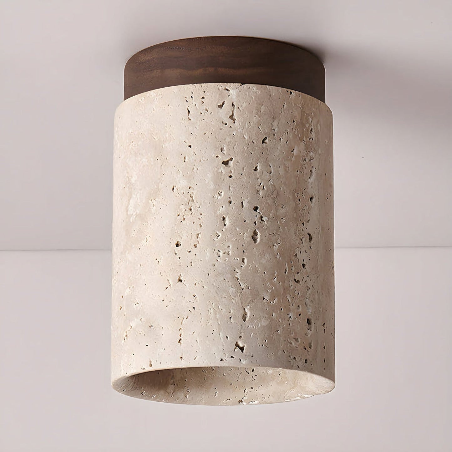 Cylinder Travertine Ceiling Light - Nuvé