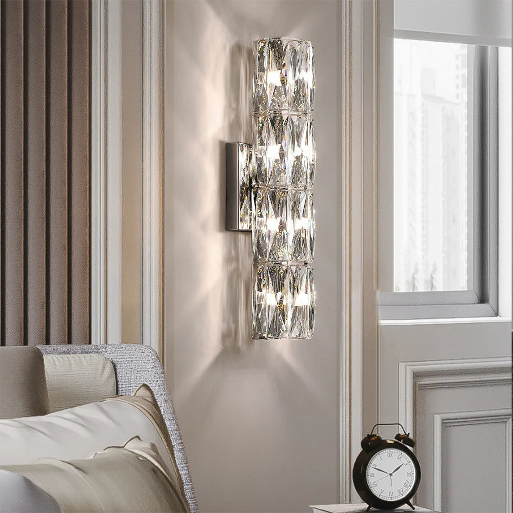Cylindrical Crystal Wall Lamp - Nuvé