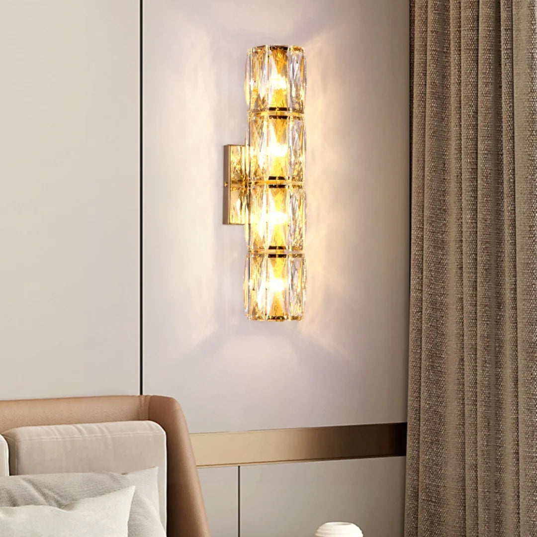 Cylindrical Crystal Wall Lamp - Nuvé
