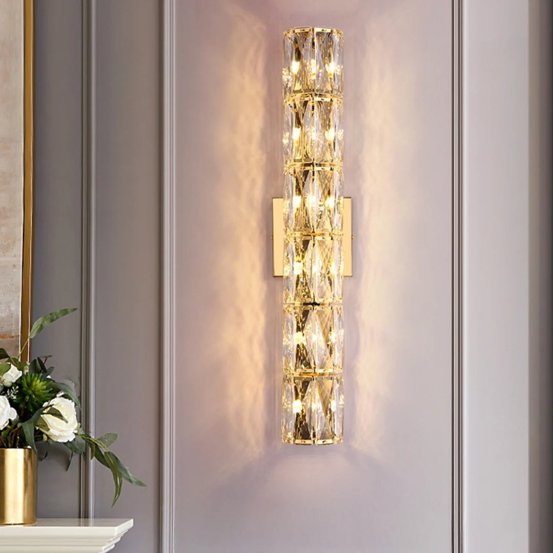 Cylindrical Crystal Wall Lamp - Nuvé