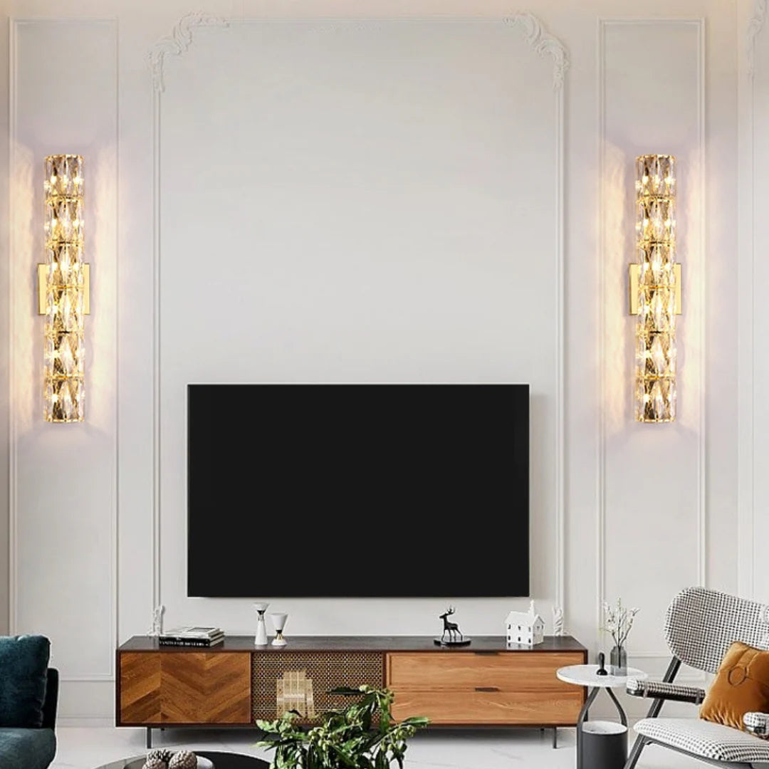 Cylindrical Crystal Wall Lamp - Nuvé