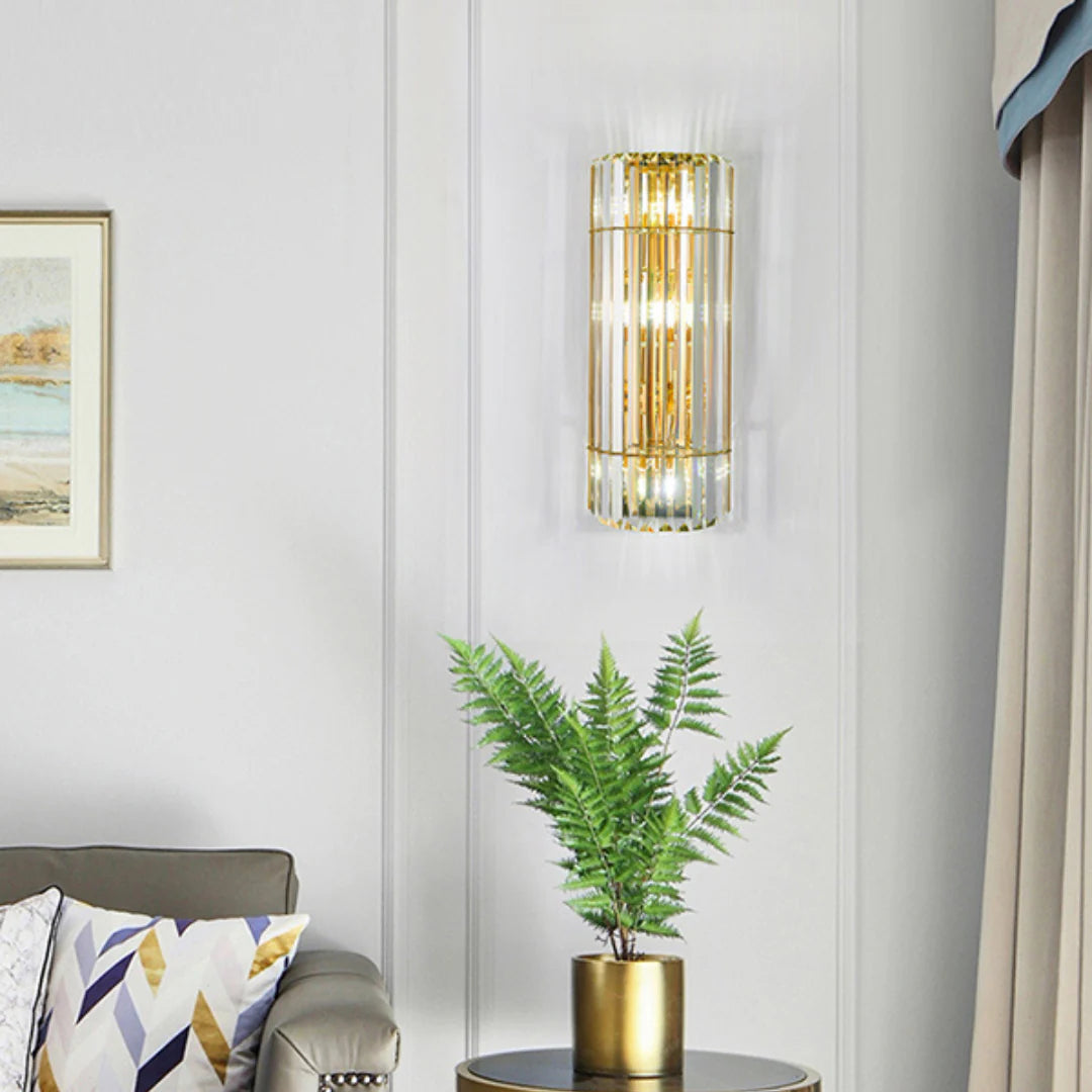 Cylindrical Crystal Wall Light - Nuvé