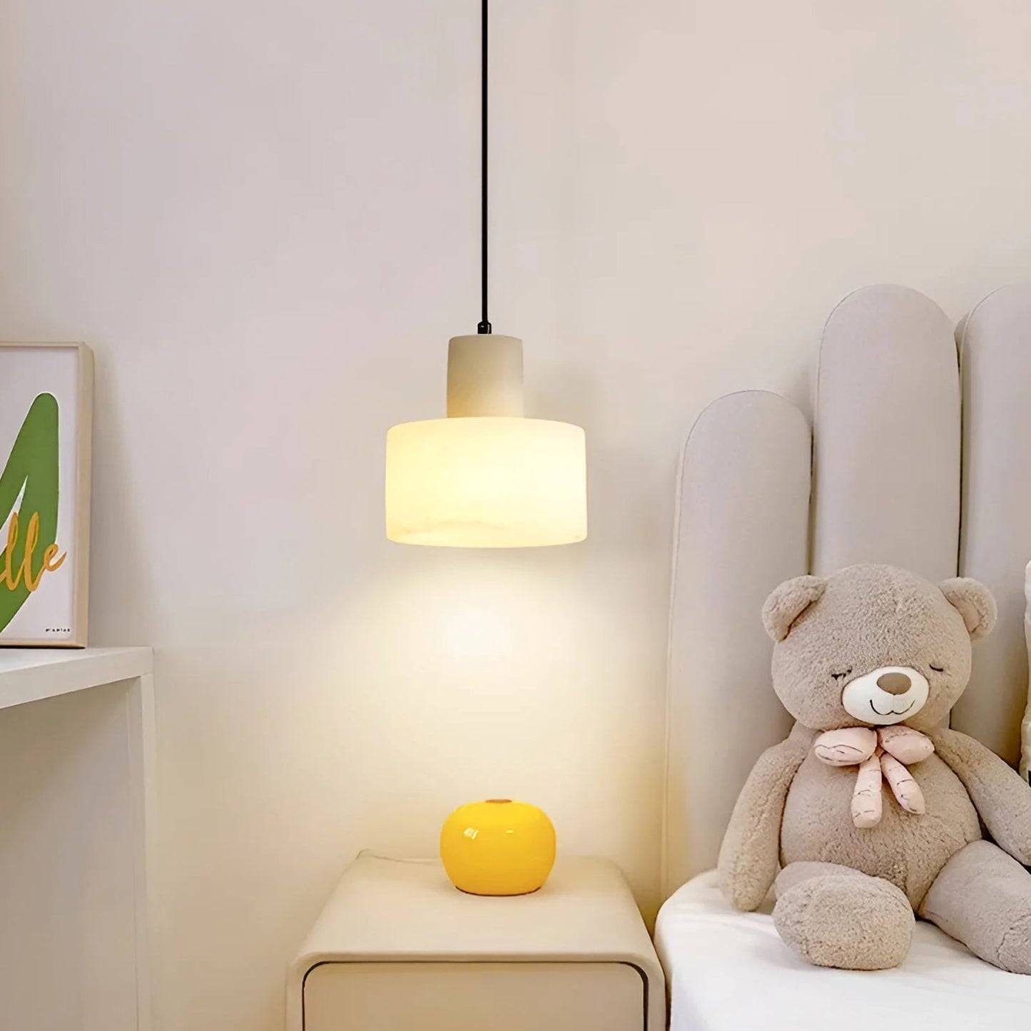 Cylindrical plaster Pendant Light - Nuvé