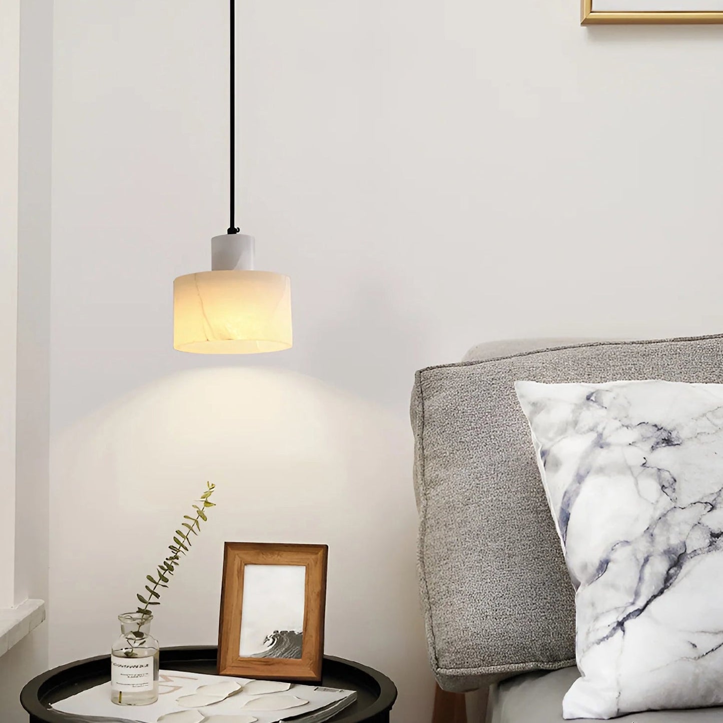 Cylindrical plaster Pendant Light - Nuvé