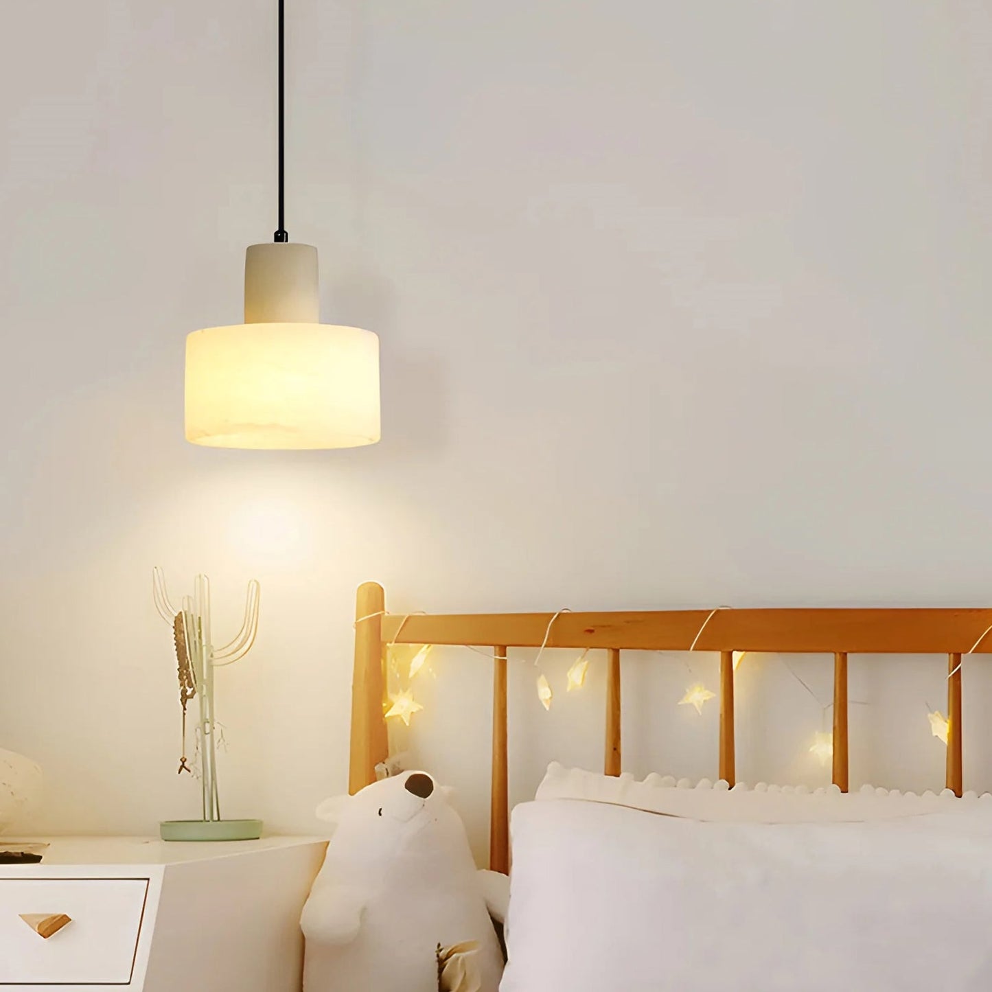 Cylindrical plaster Pendant Light - Nuvé