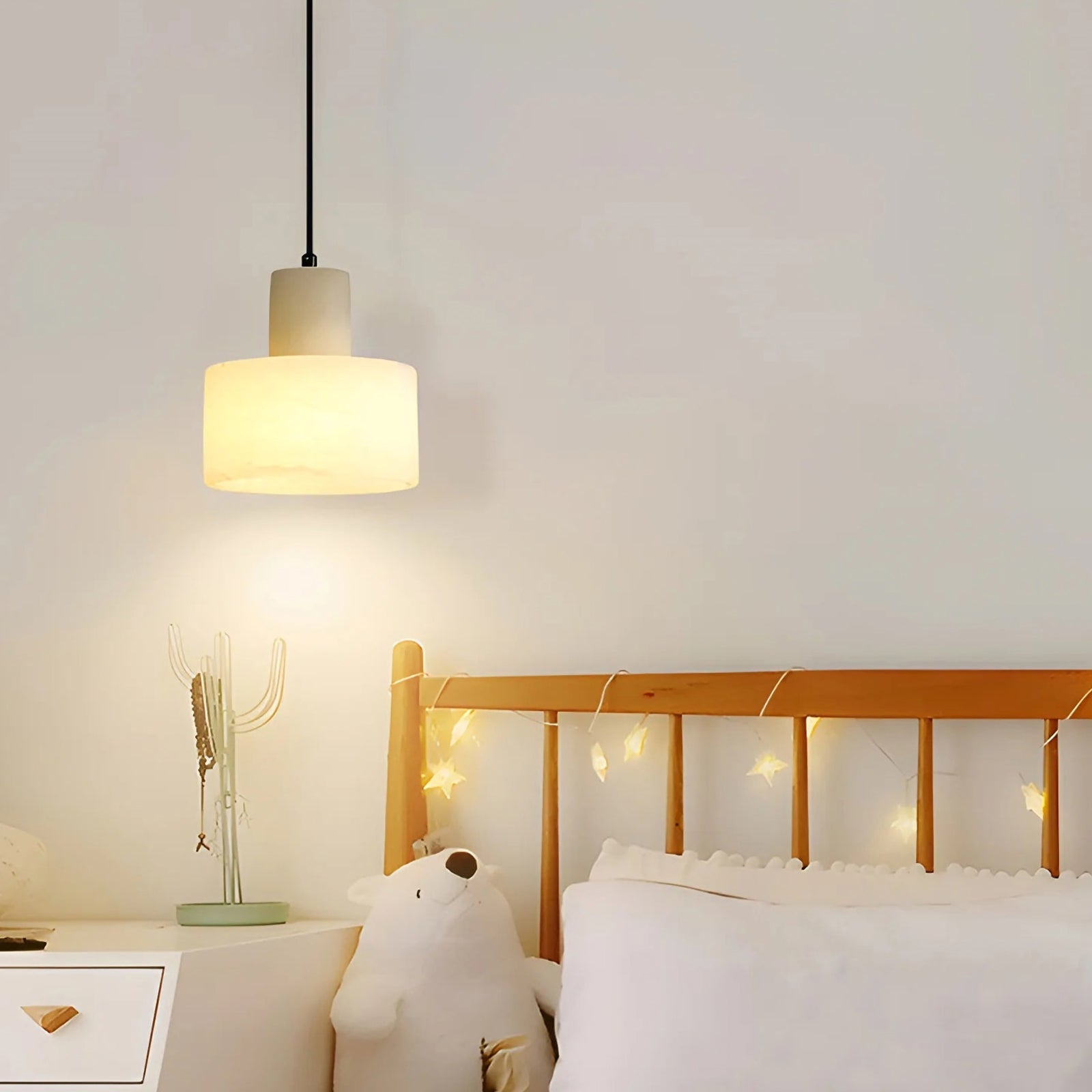 Cylindrical plaster Pendant Light - Nuvé