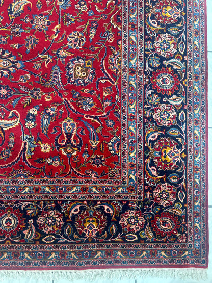 Incredible Persian Kashan All Over Wool Rug 10’2” x 14’ - Nuvé