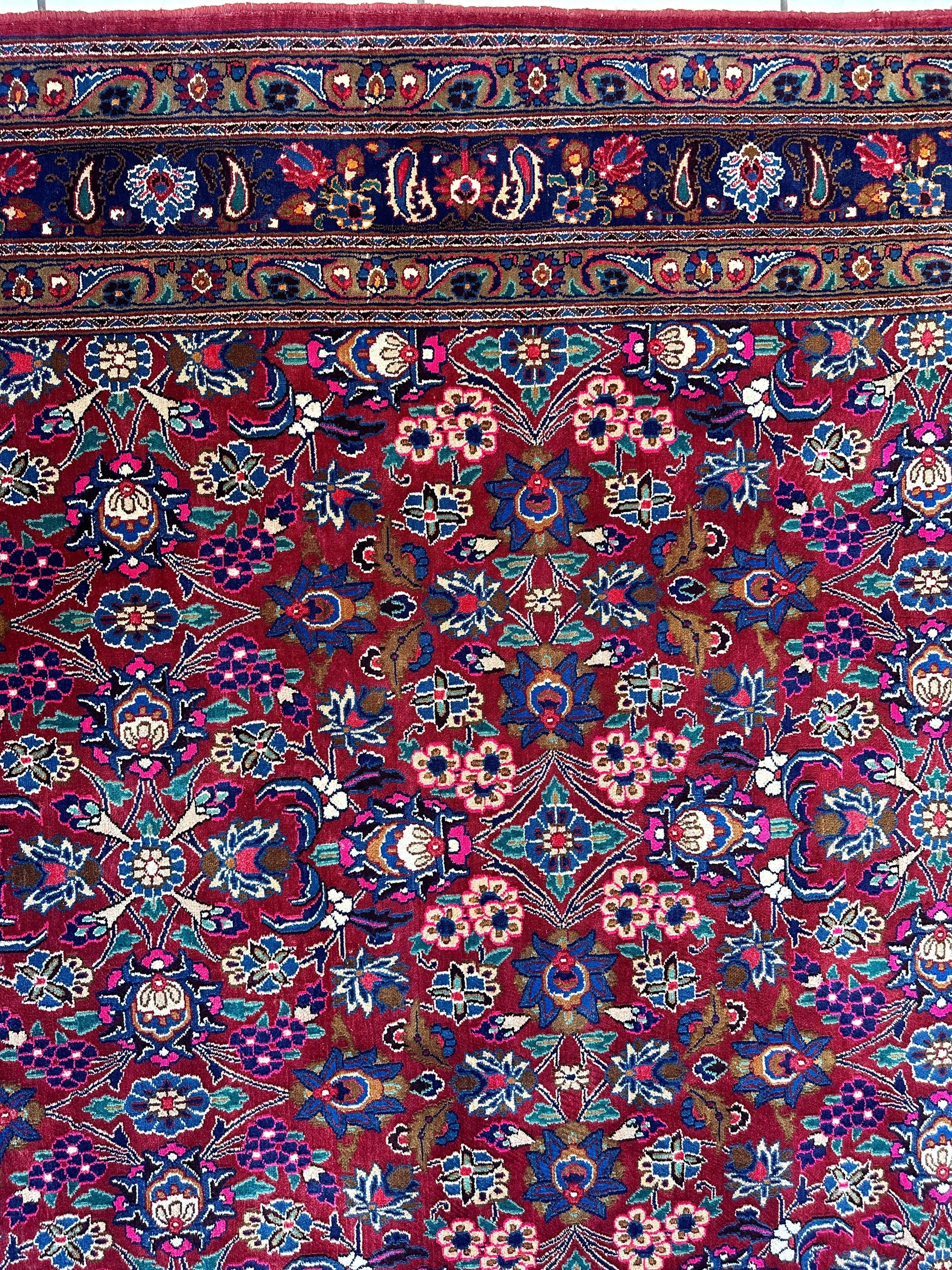 Persian Mashhad I Fine Allover Rug Wool 7 x 10 - Nuvé