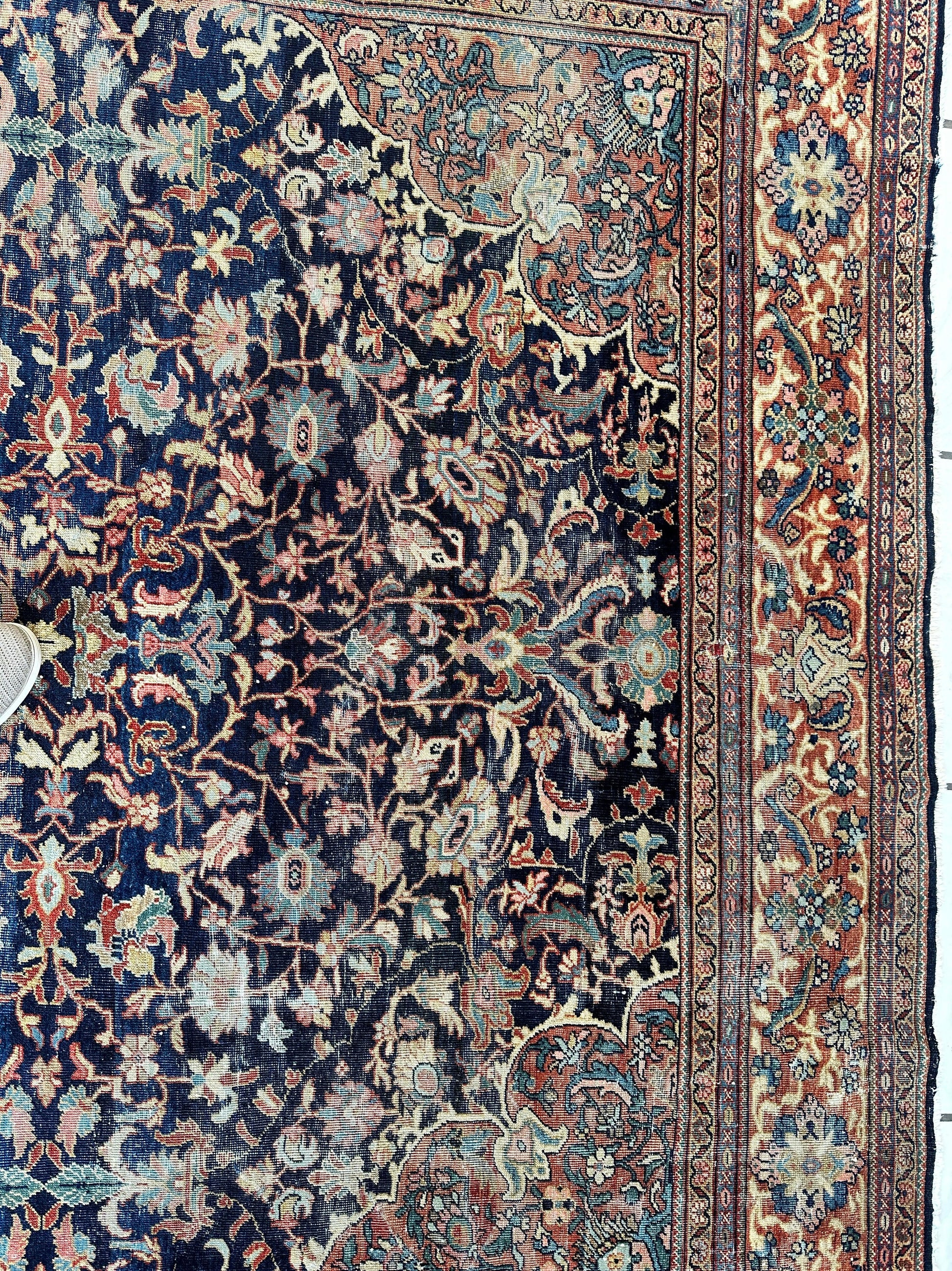 Antique Persian Mahal Rug 8’3”x12’ - Circa 1900 Treasure - Nuvé