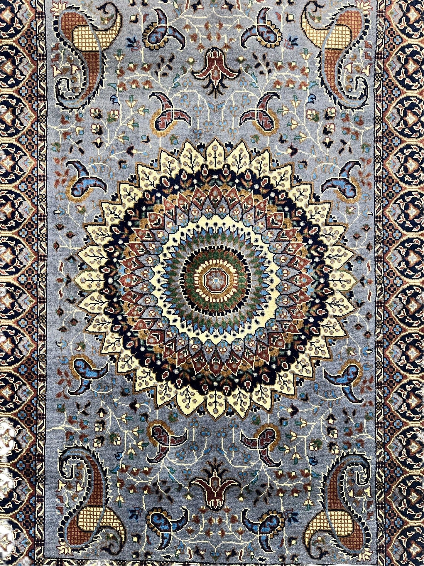 Hand-Knotted Parak Rug – Gray, 40” x 60” | Afghan Wool Rug - Nuvé