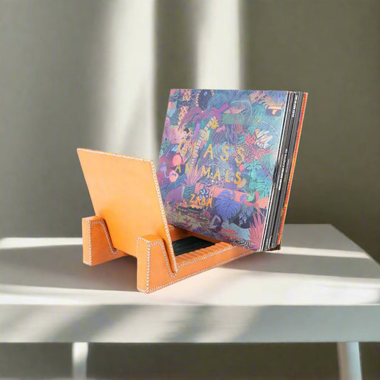 Disco | Leather Record Stand - Nuvé