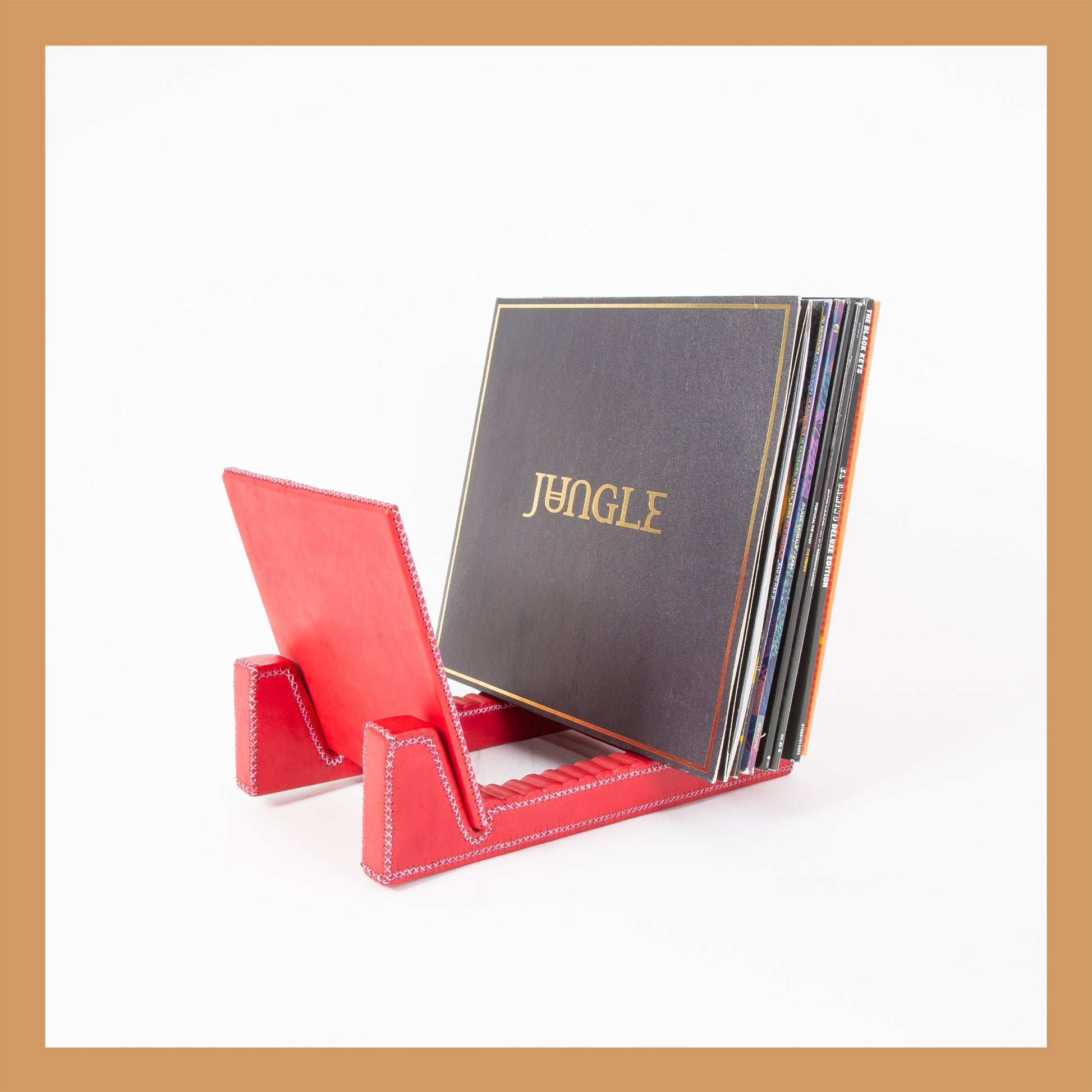 Disco | Leather Record Stand - Nuvé