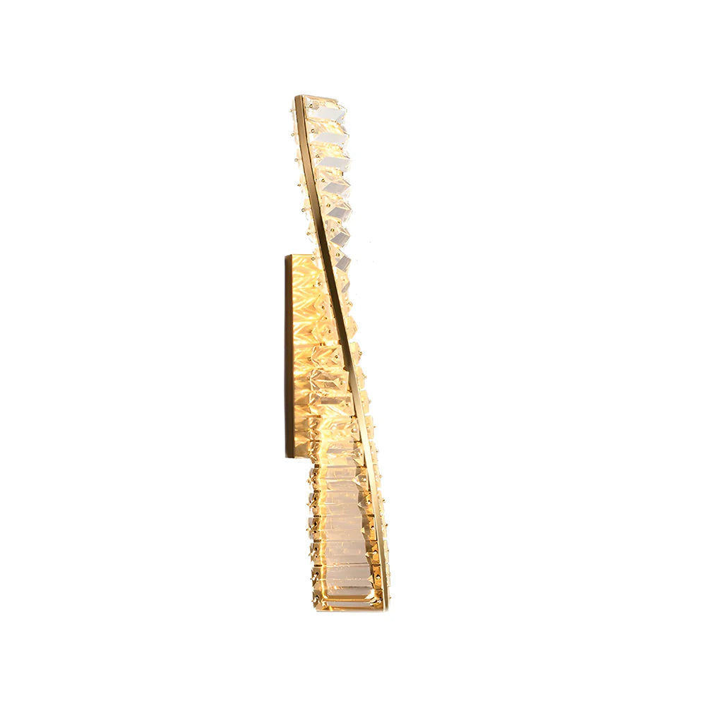 Dna Double Helix Crystal Wall Light - Nuvé